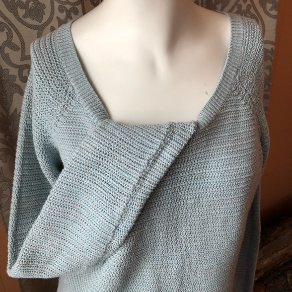 LOFT soft blue/gray sweater NWOT - Picture 3 of 5